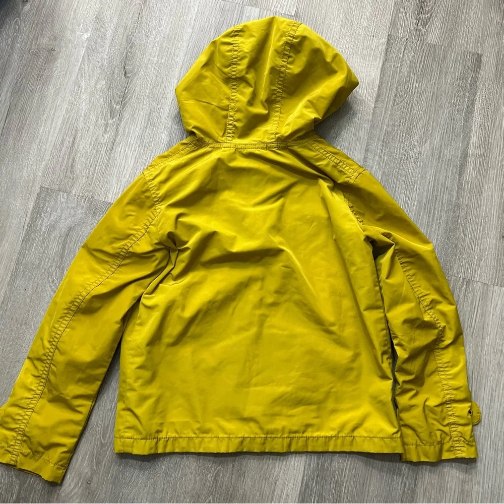 Burberry Yellow Kids Raincoat with Check Lining
